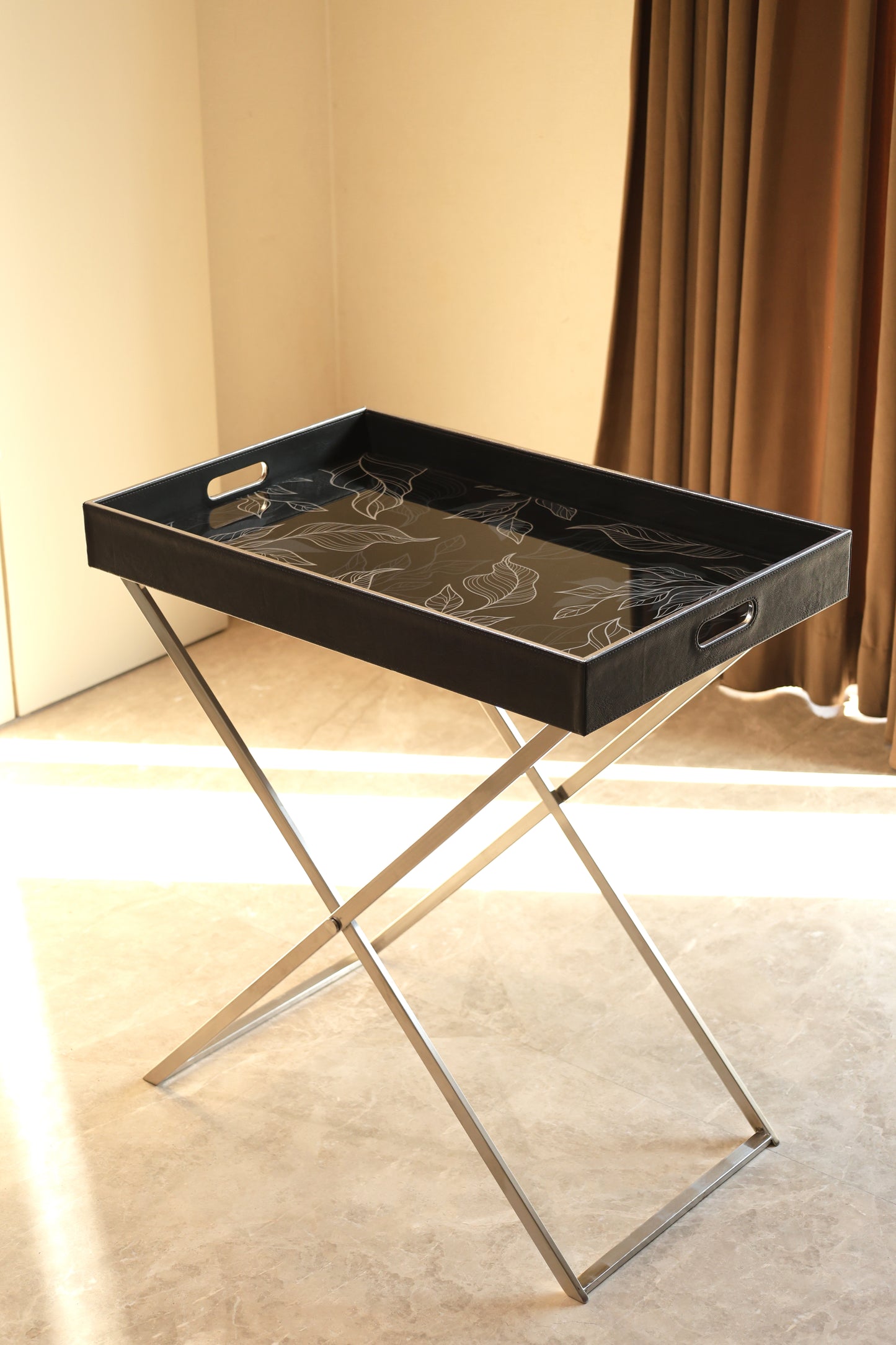 Sleek Serve Butler Tray(Black)