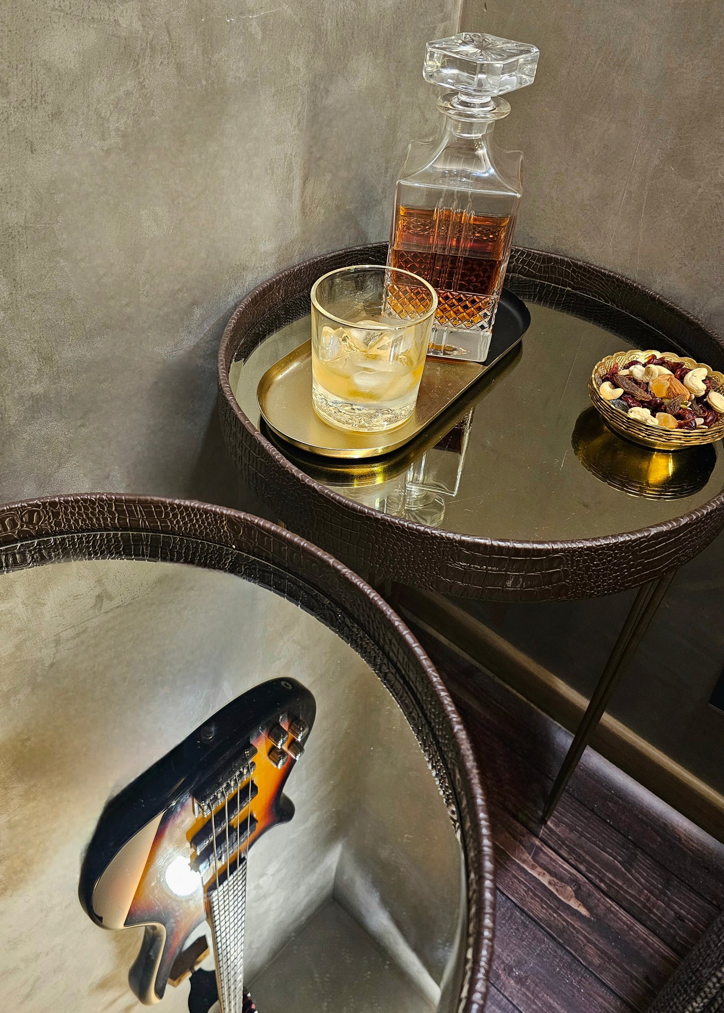 Luminous Cozy Coffee Table Set Of Two (Brown)