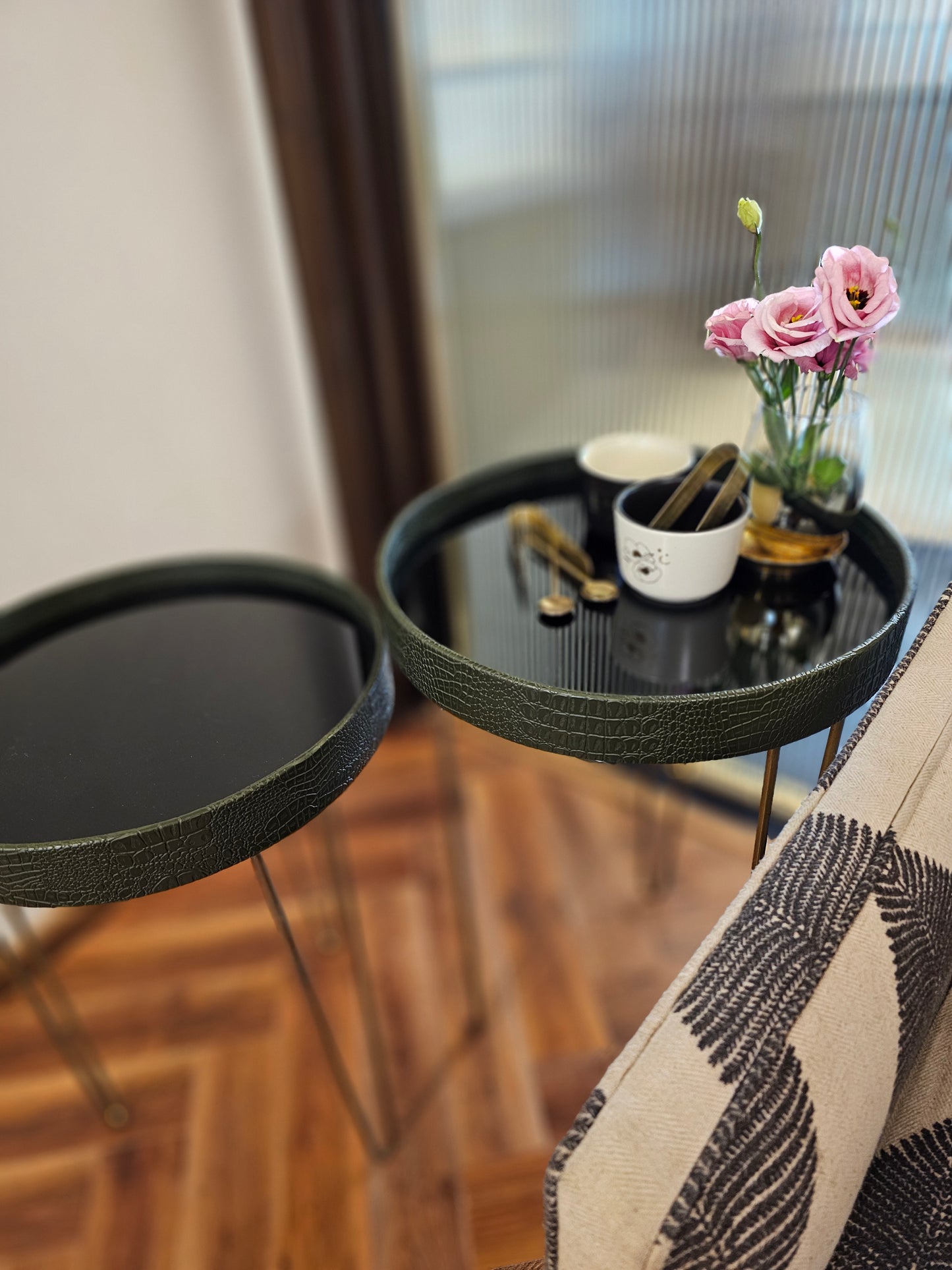 Luminous Cozy Coffee Table Set Of Two (Green)