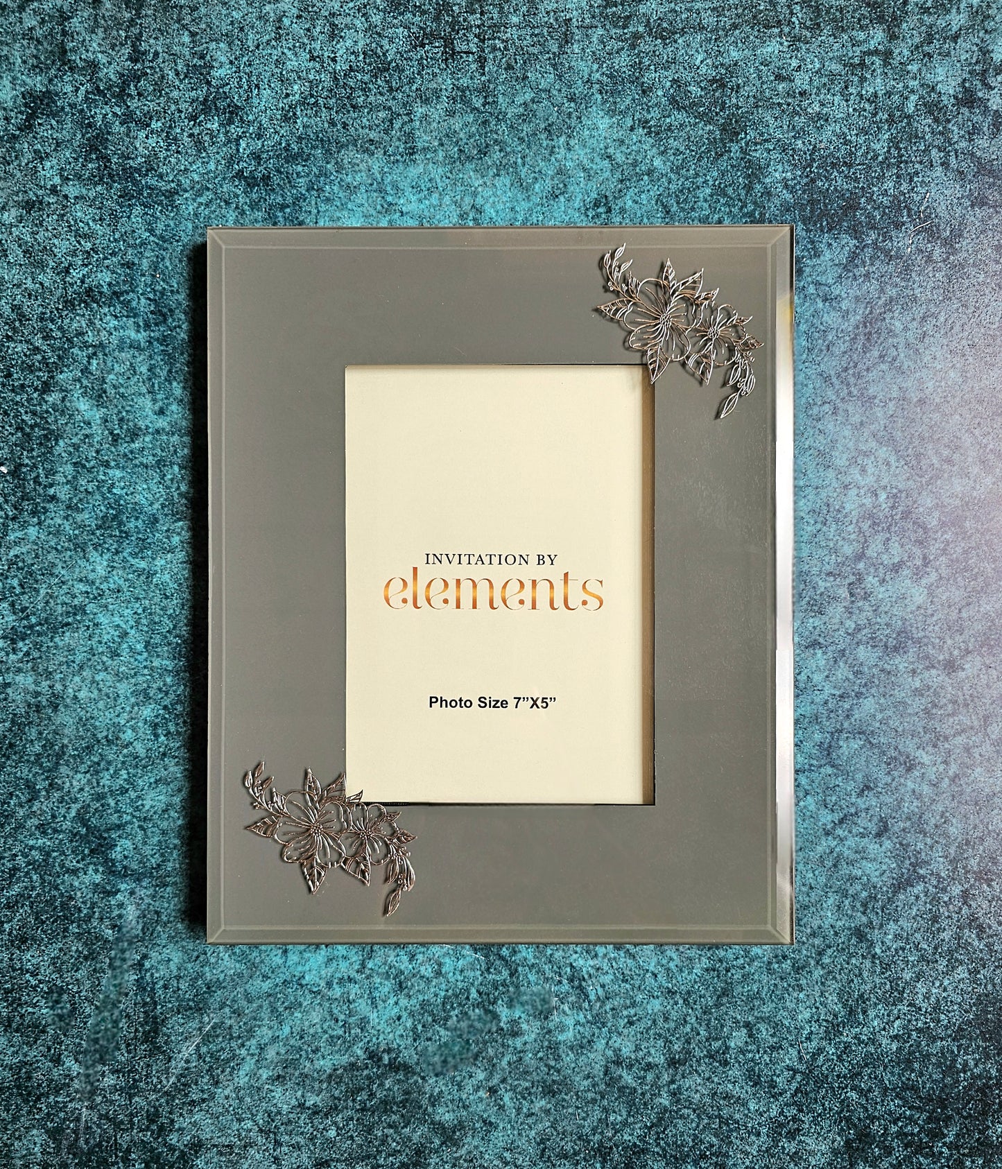 Metal Floral Photo Frame