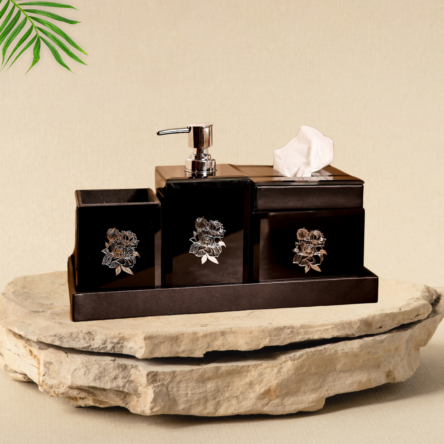 Tranquil Touch Bathroom Set (Black)