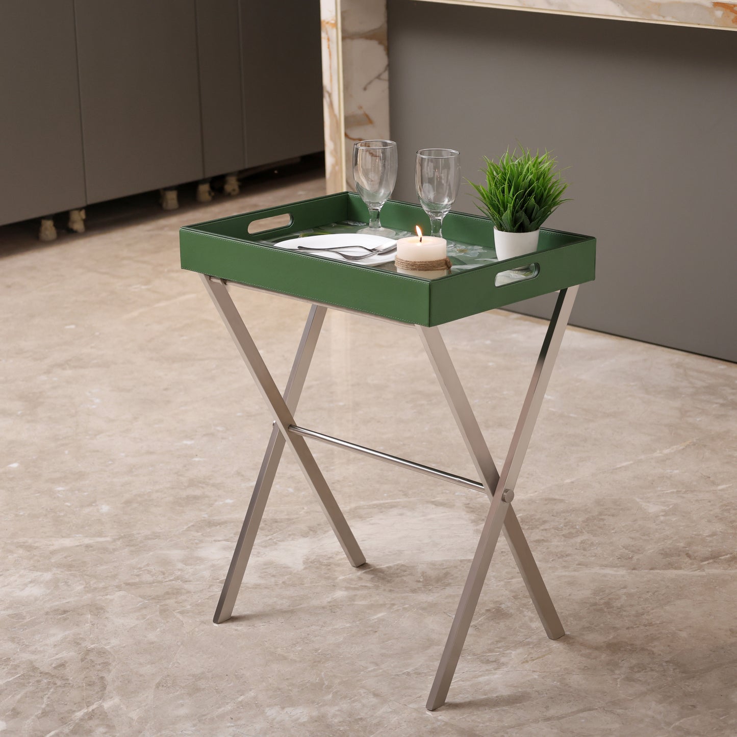 Classic Fern Butler Tray (Green)