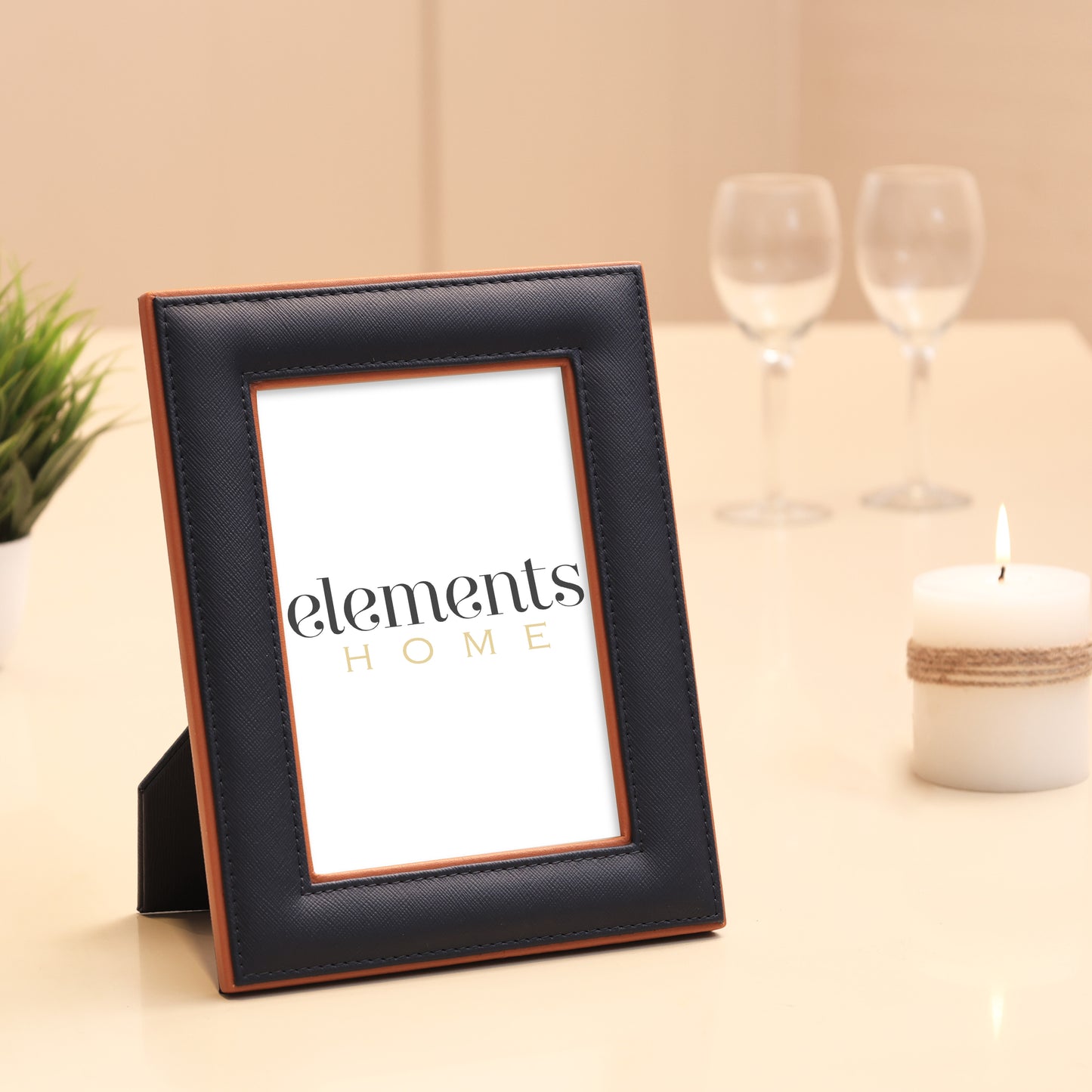 Two Toned Decor Set-Blue & Tan