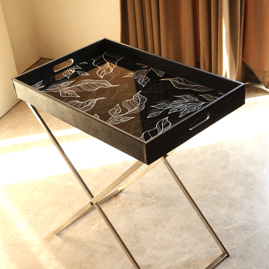 Sleek Serve Butler Tray(Black)