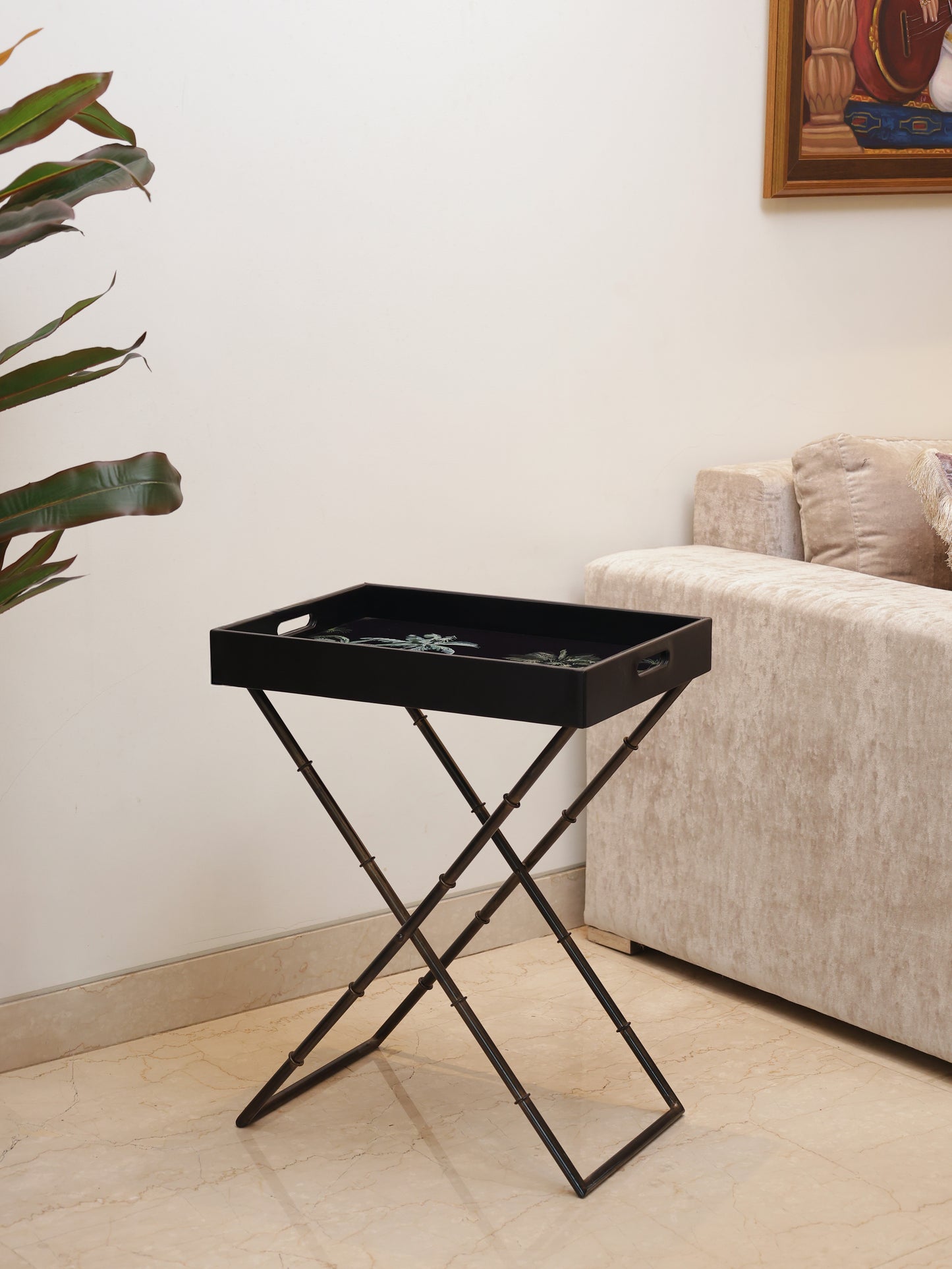 Sleek Serve Butler Tray(Black)