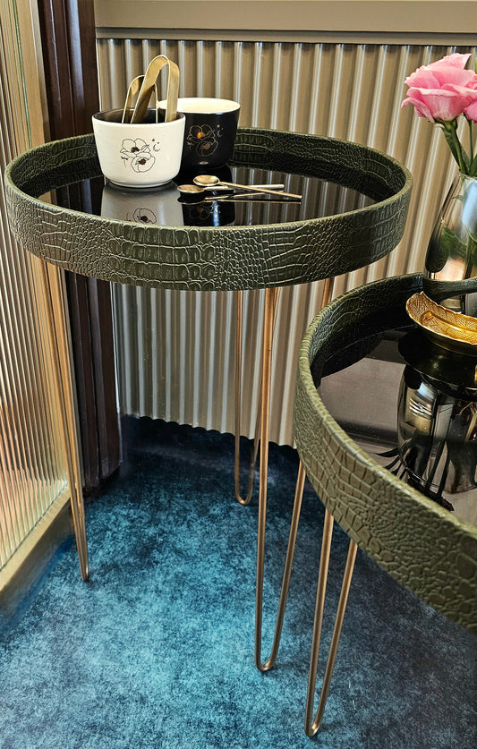 Luminous Cozy Coffee Table Set Of Two (Green)