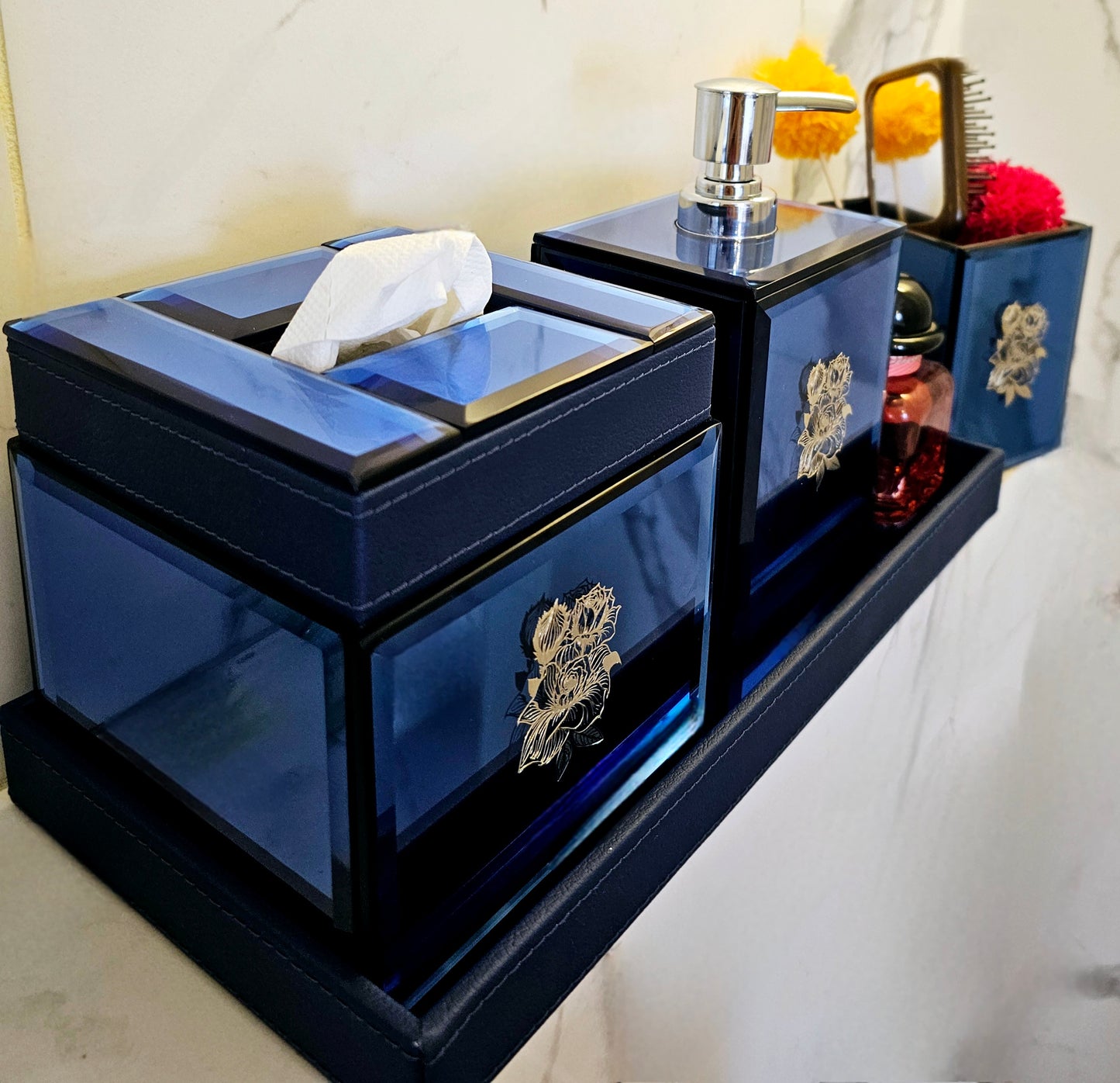 Tranquil Touch Bathroom Set (Blue)