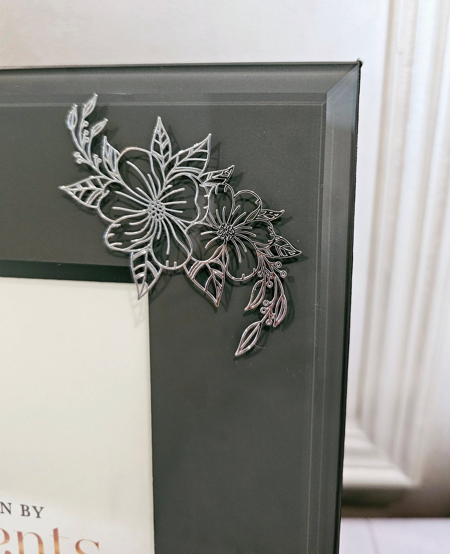 Metal Floral Photo Frame