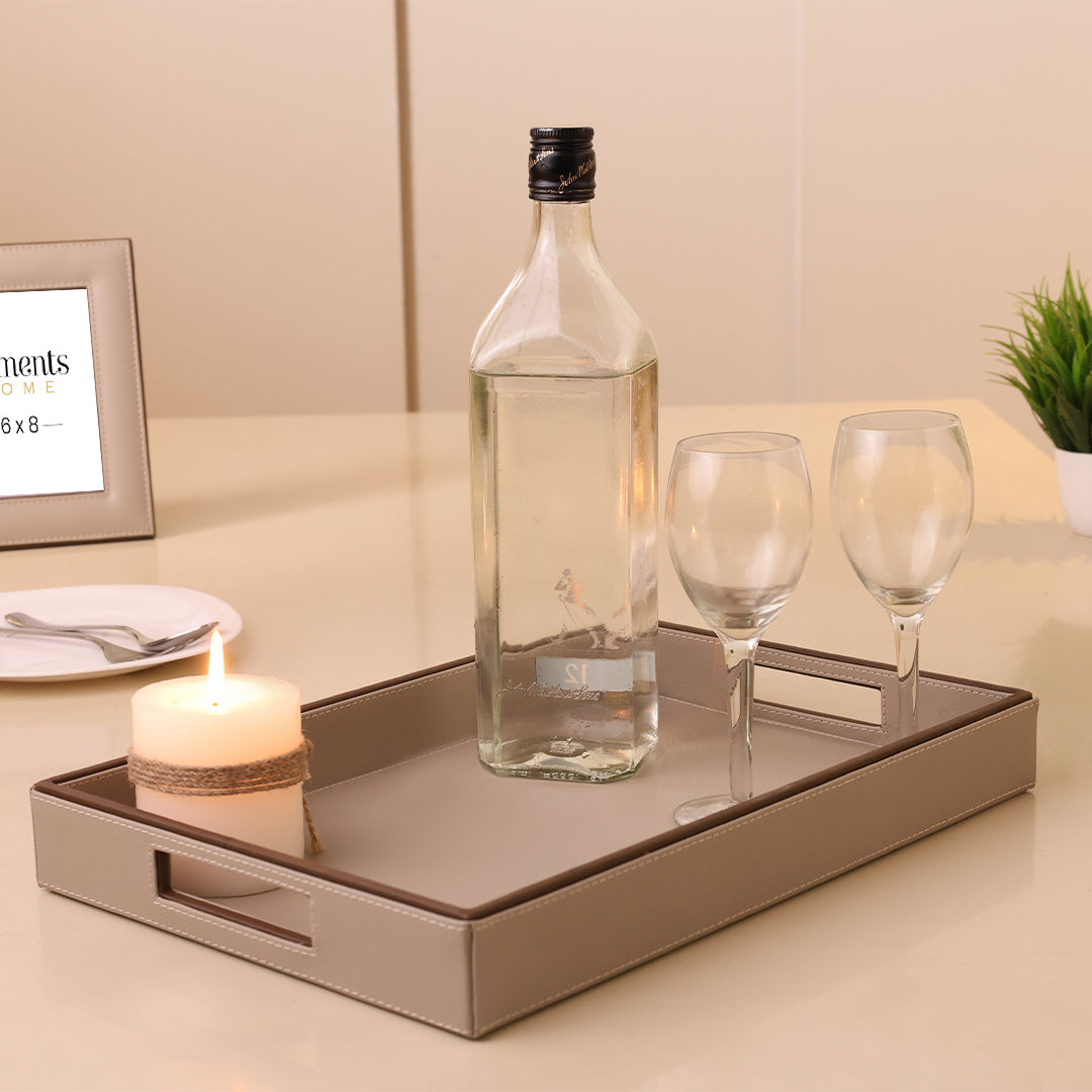 Two Toned Décor Set- Beige & Tan