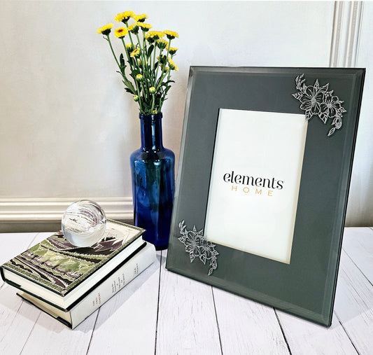 Metal Floral Photo Frame