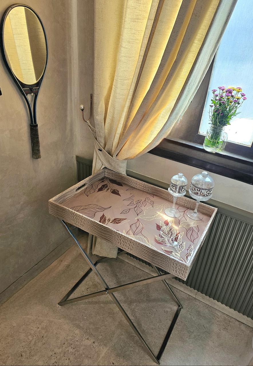 Sleek Serve Butler Tray (Beige)