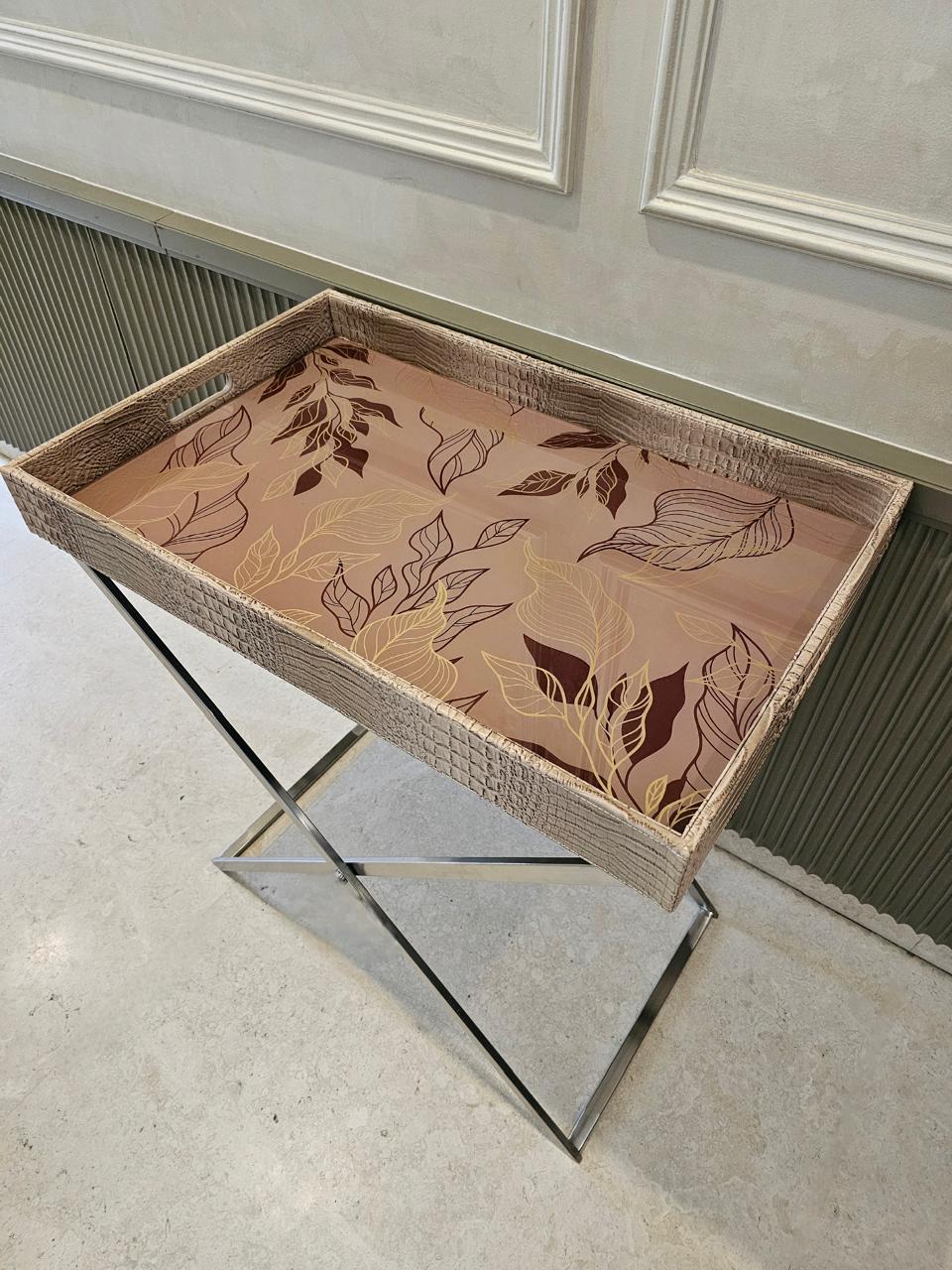 Sleek Serve Butler Tray (Beige)