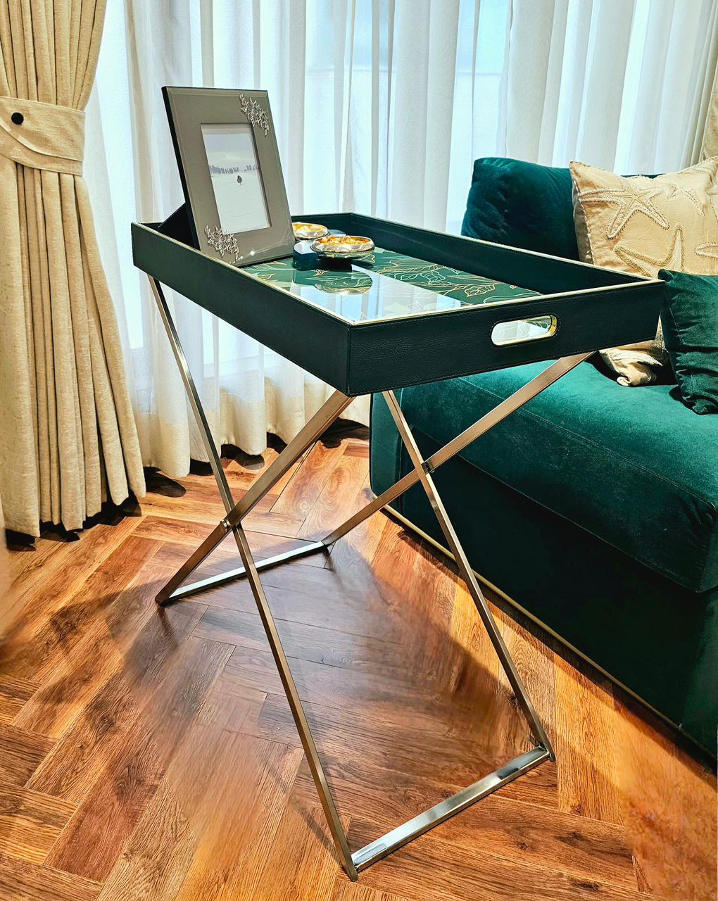Sleek Serve Butler Tray (Green)